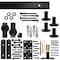 Quiet Glide Black 60 in. Single Bi-Fold Front Mount Sliding Barn Door Track and Hardware Kit NT.BF1500.FM.08-5 - alternate 3